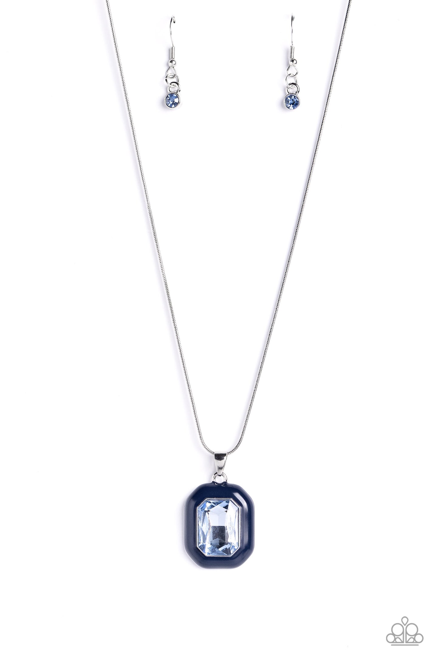Paparazzi Accessories Emerald Energy - Blue Paparazzi Accessories: Summer 2023 Summer Party Pack Exclusive Jewelry