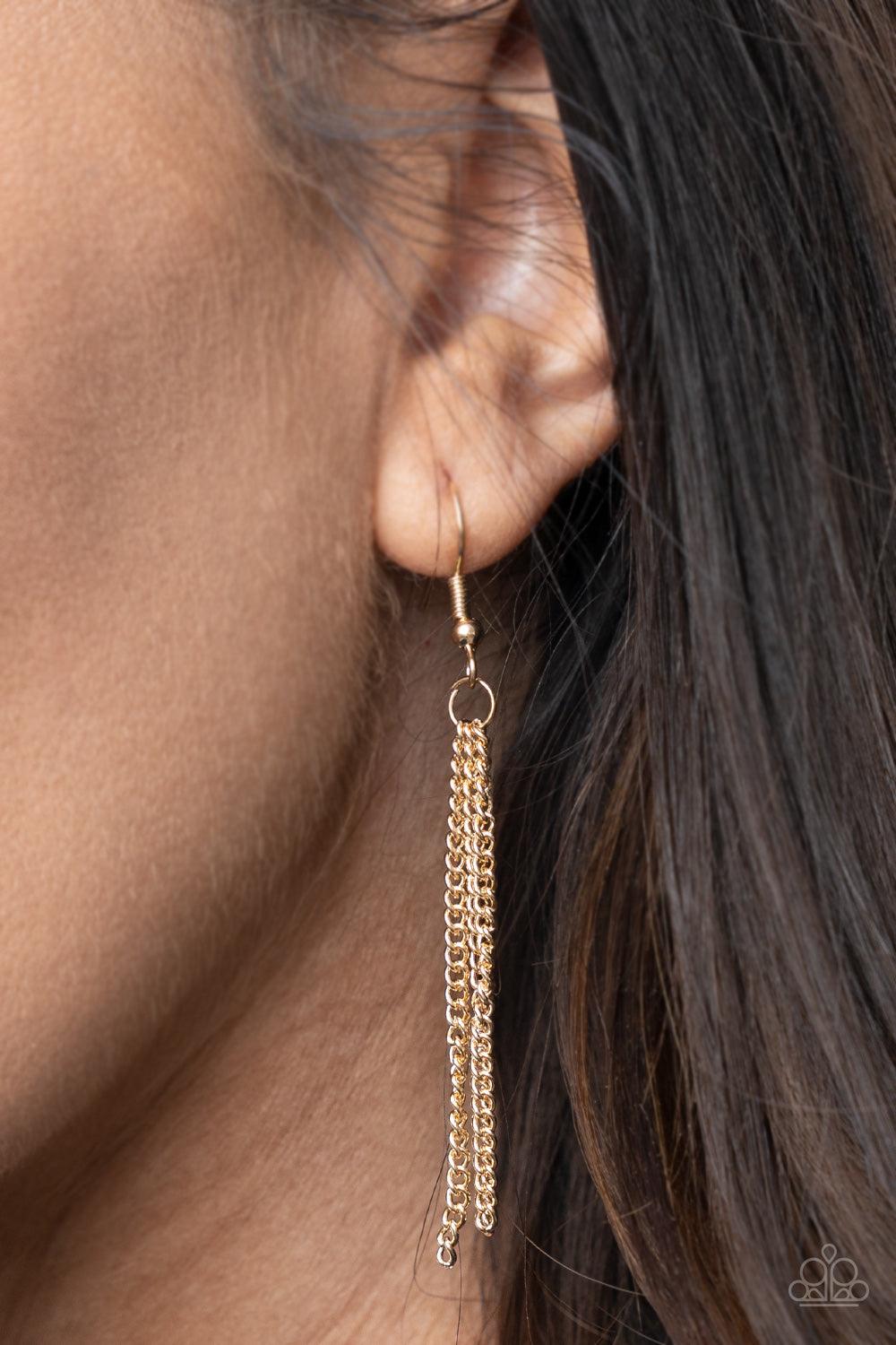 Paparazzi Accessories Joy Of Motherhood - Gold Stamped in a heart and the word, "Mother," a glistening gold plate is suspended by a classic gold chain below the collar, creating a whimsy sentimental pendant. Features an adjustable clasp closure. Sold as o