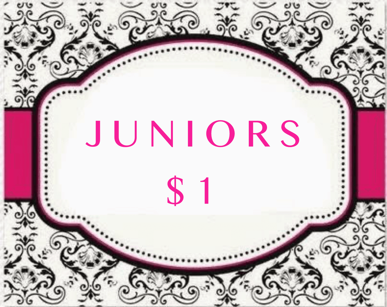 JUNIORS $1 - Beautifully Blinged