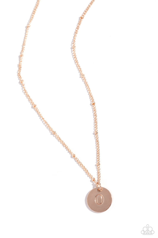Initial Elegance - Rose Gold - O
