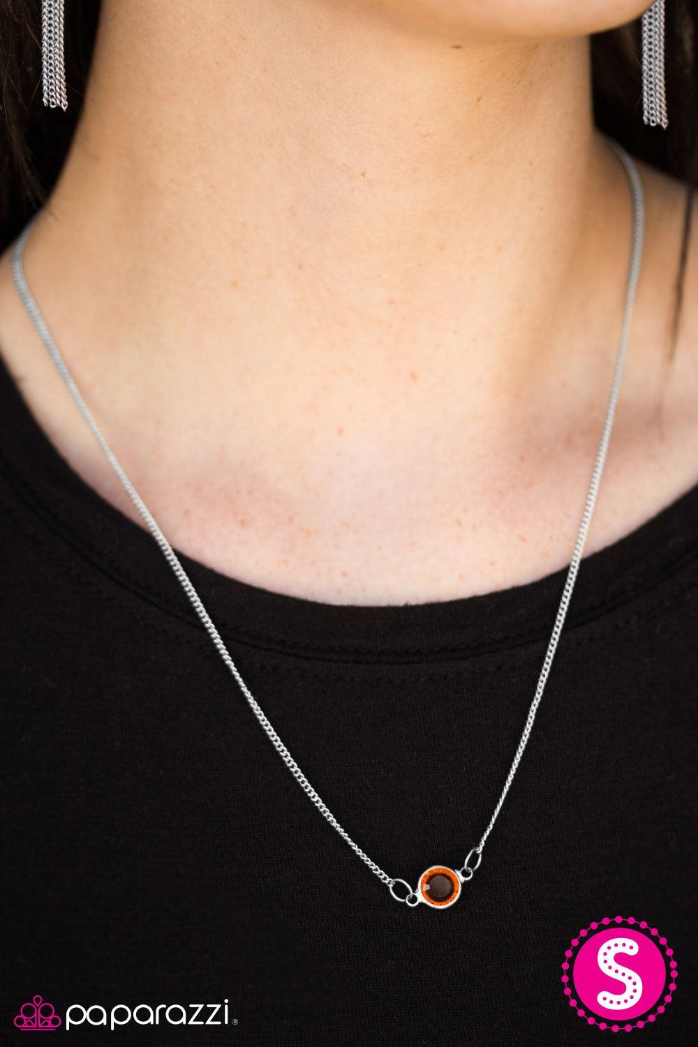 Paparazzi Accessories As Soon As POSH-ible - White Featuring a regal marquise-cut, a glittery white gem swings from a shimmery silver chain, creating a dainty pendant below the collar. Features an adjustable clasp closure. Jewelry